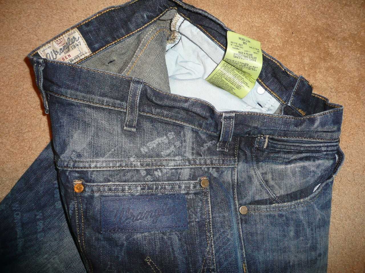 Spodnie dżinsy WRANGLER W29/L34=41/112cm jeansy