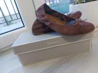 Baleriny damskie brazowe