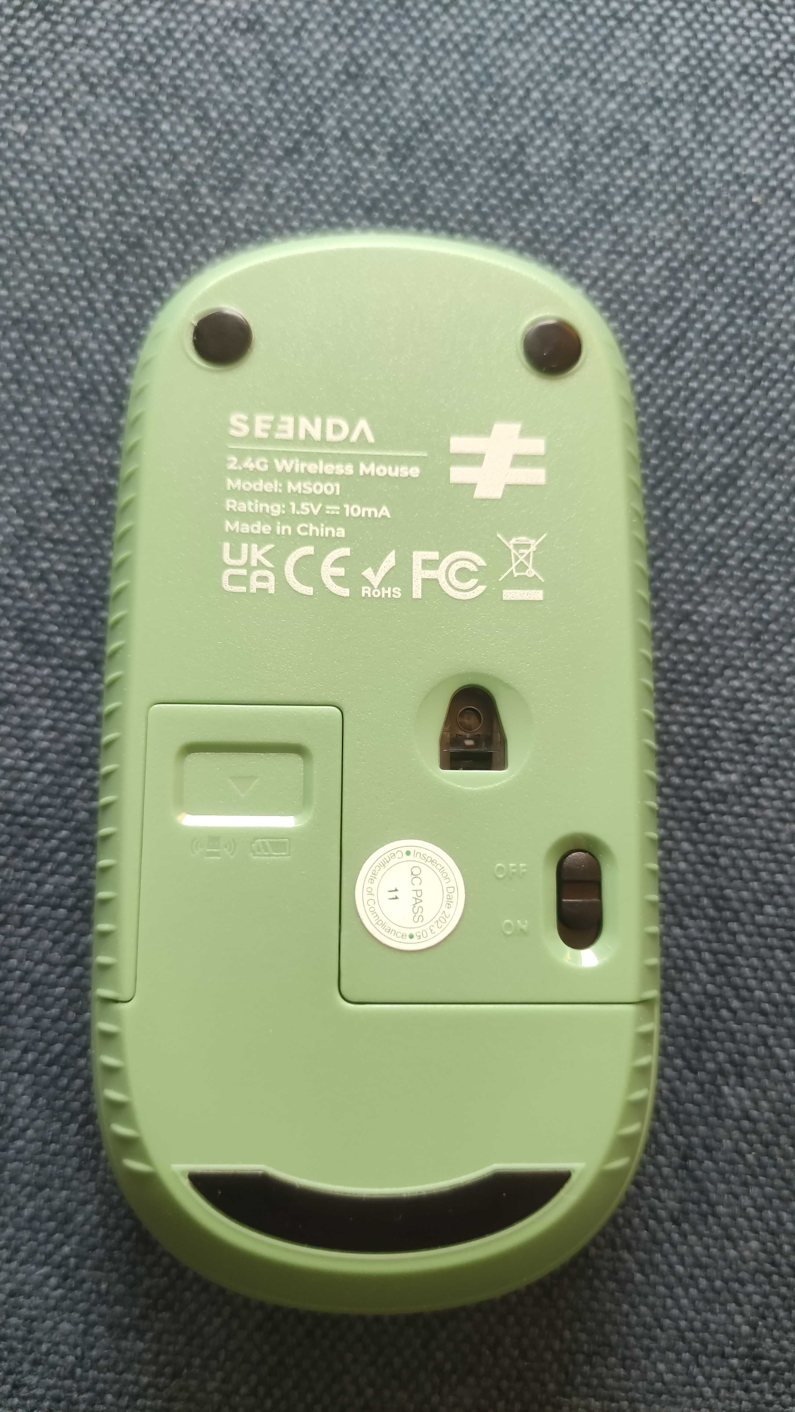 Бесшумная, беспроводная мышь Seenda, 2.4Гц, USB. Новая, ультралегкая