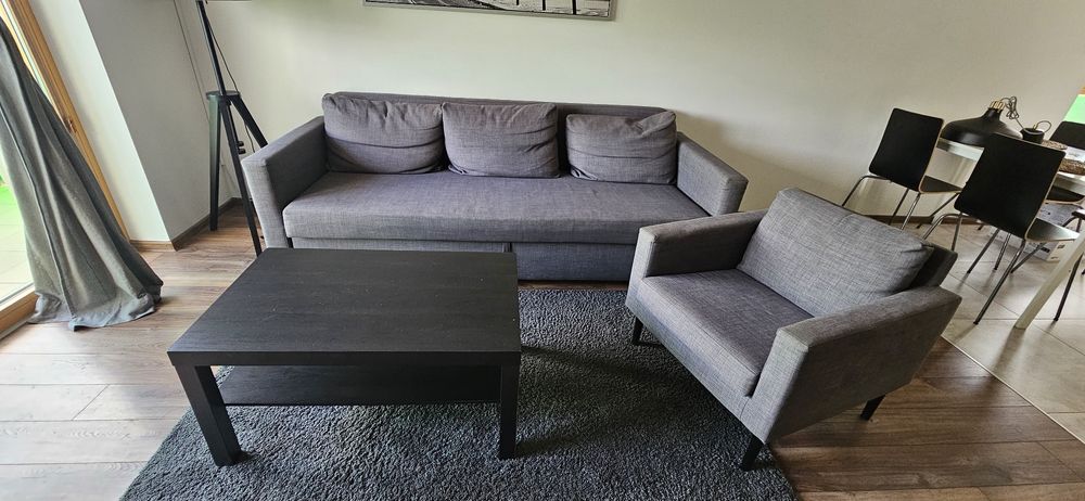 Sofa + fotel + ława Ikea