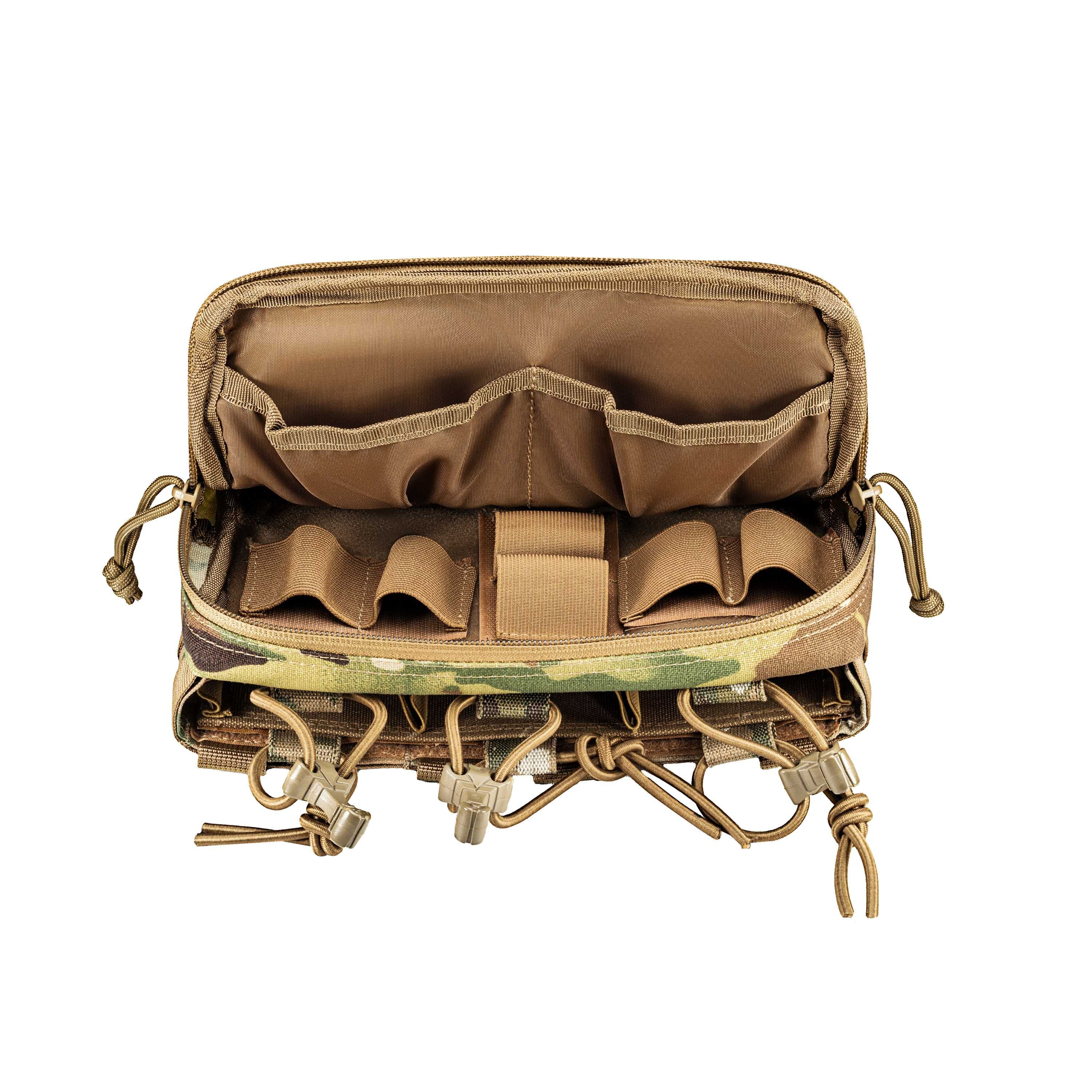Адмін підумок MOLLE, потрійний, під АК/AR (мультикам, піксель, койот)