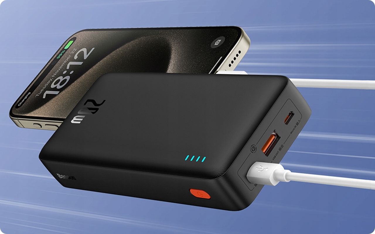 Baseus Power Bank Z Szybkim Ładowaniem 20000Mah 20W Usb-C Usb-A