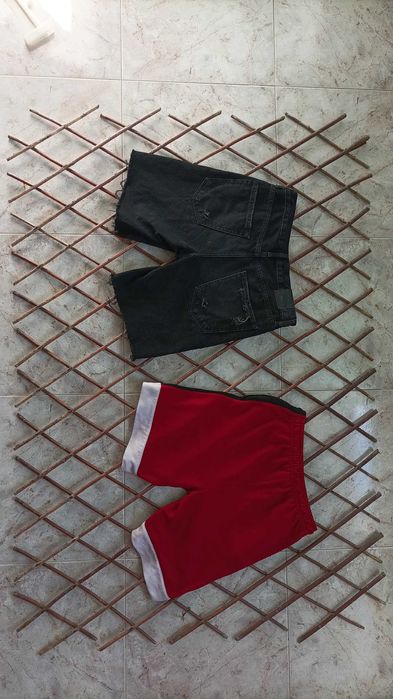 Original Jordan fleece shorts + Original Bershka ripped shorts!