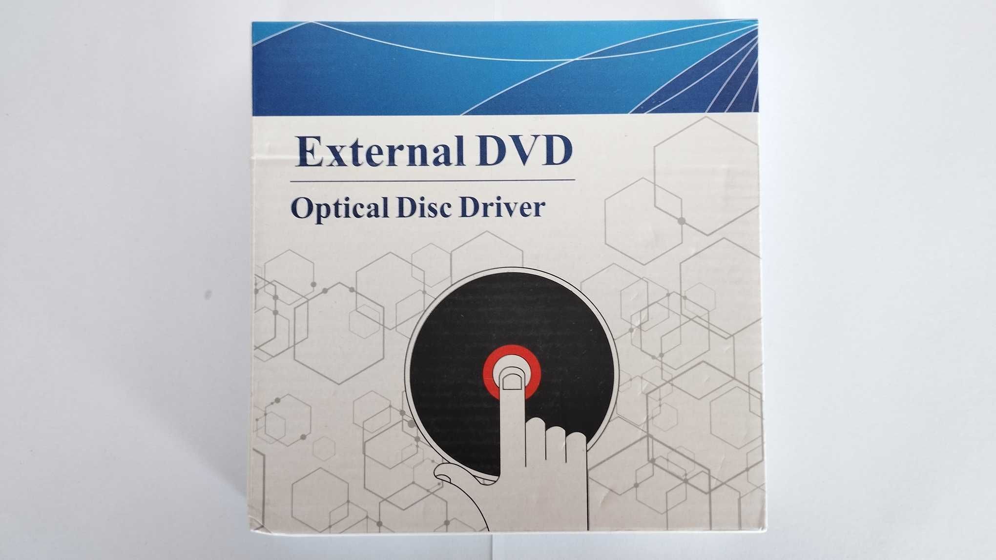 NOVO - Leitor/Gravador CD/DVD-ROM Externo