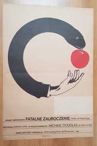 Fatalne zauroczenie plakat filmowy KAŁKUS 1988 ORYGINAŁ