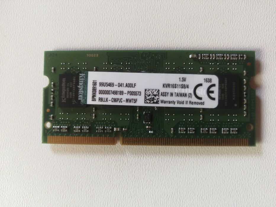 Оперативна Пам'ять kingston 4GB SO-DIMM DDR3L 1600 MHz