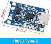 Модуль TP4056 плата зарядки для Li-on аккумуляторов 18650 защита