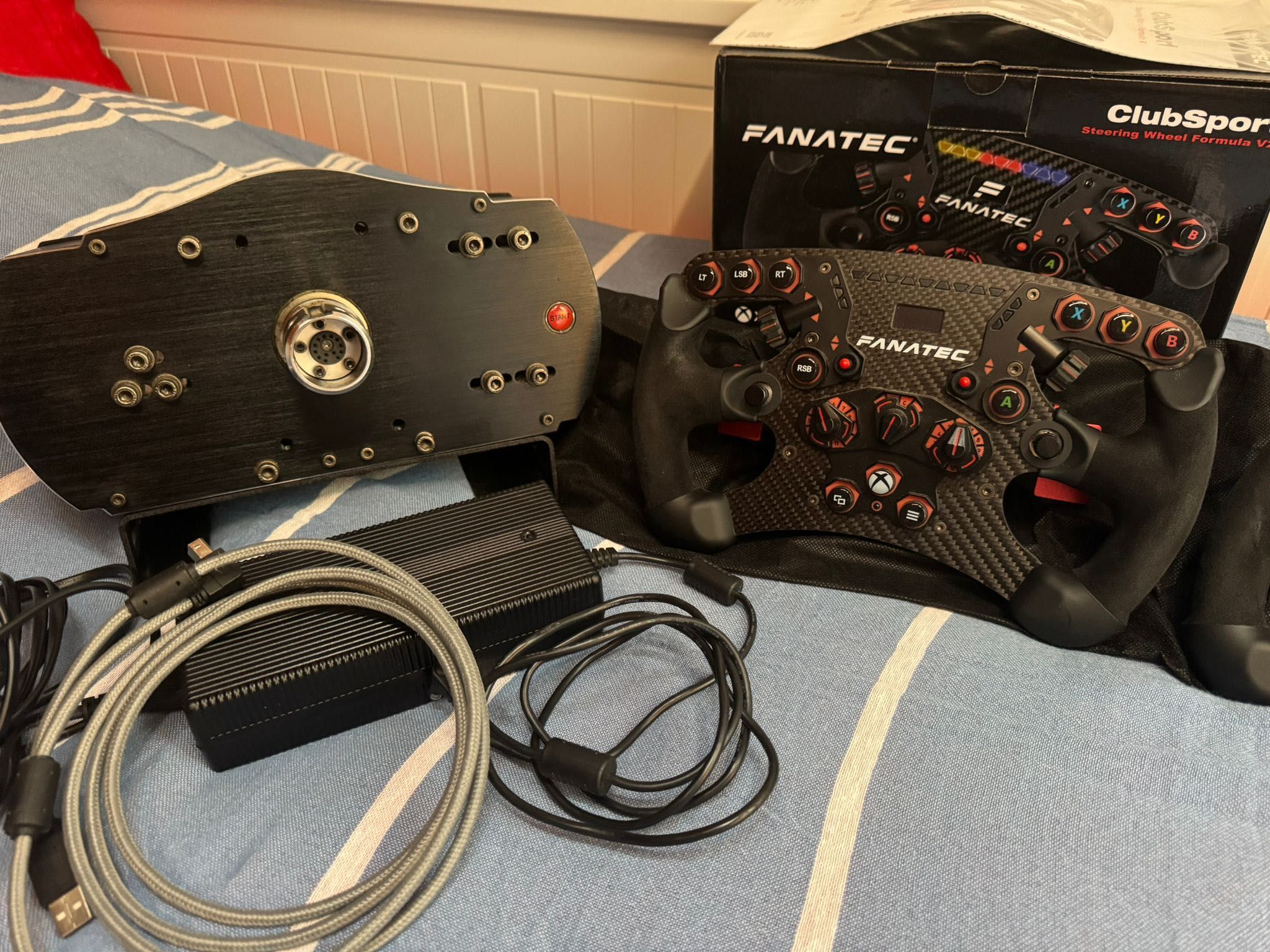 Fanatec 2 volantes e base v.2 set de pc