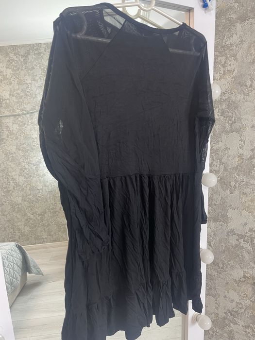 Чорна сукня з приємної тканини L, XL, XXL