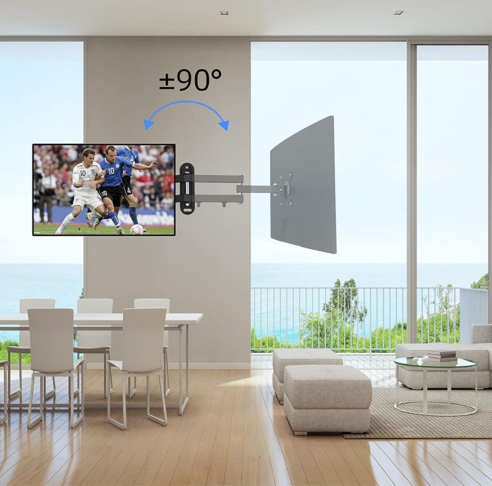 Uchwyt ścienny TV do monitora i telewizora 13-32 cali, obrót o 360