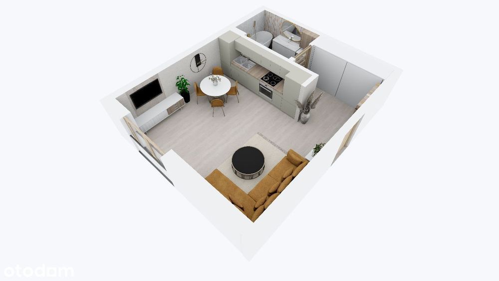 1-pokojowe mieszkanie 33,05 m2 - Zielony Pass