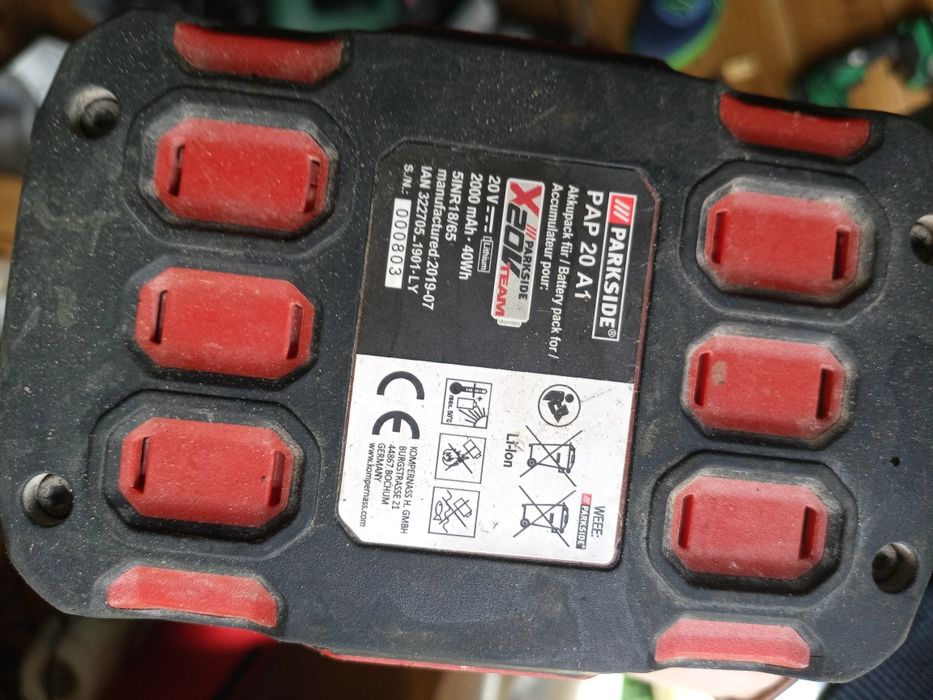 parkside ładowarka plus bateria