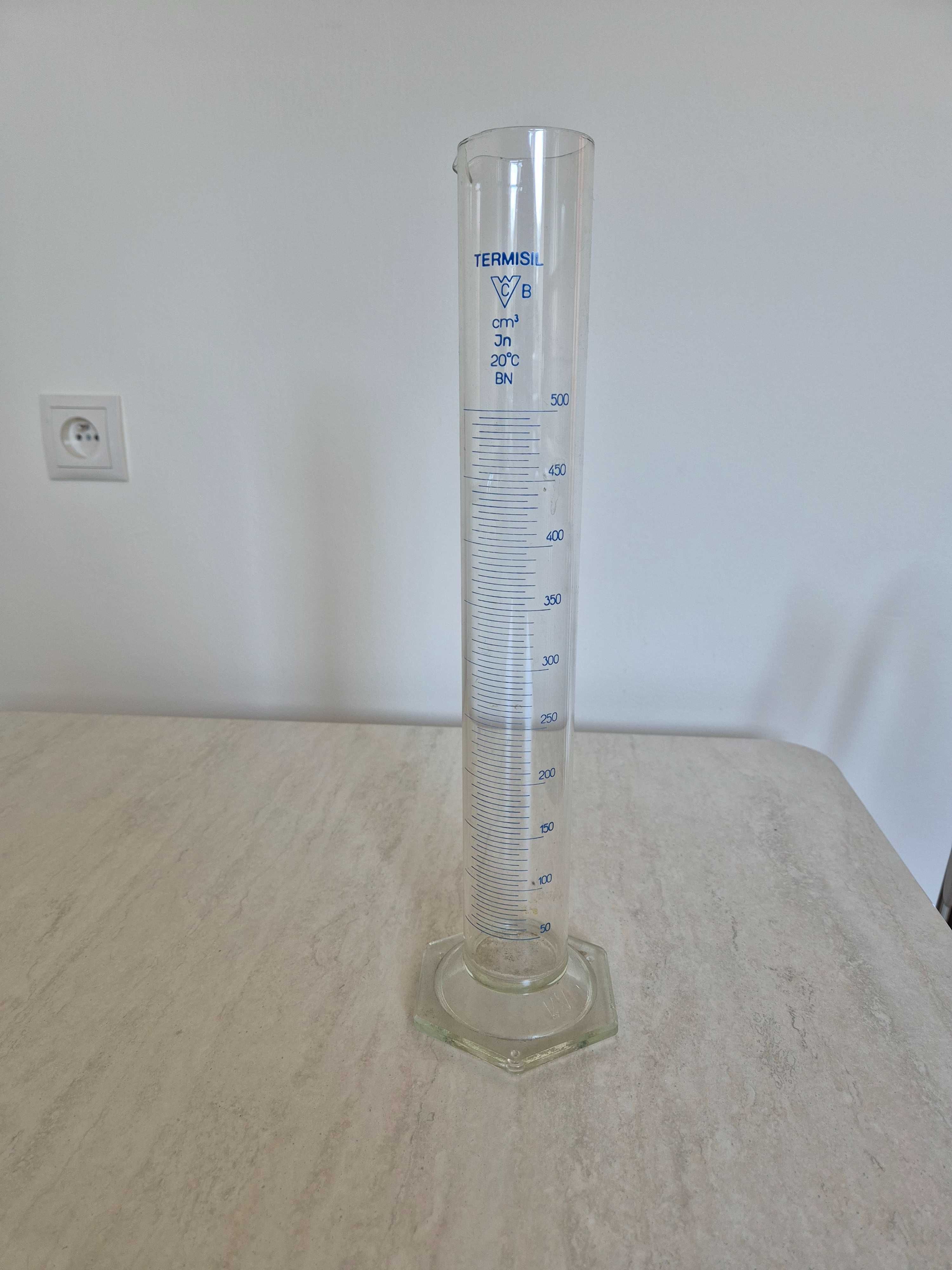 Cylinder miarowy szklany Termisil poj. 500 ml