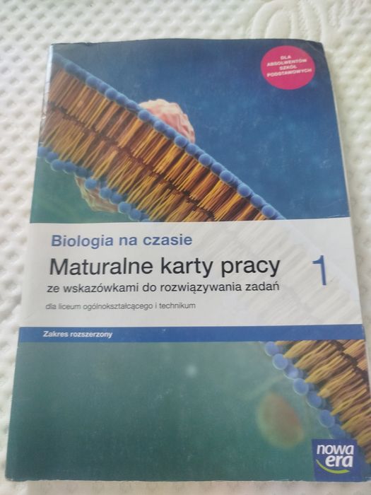 Książka do biologii. Maturalne karty pracy 1 zakres rozszerzony