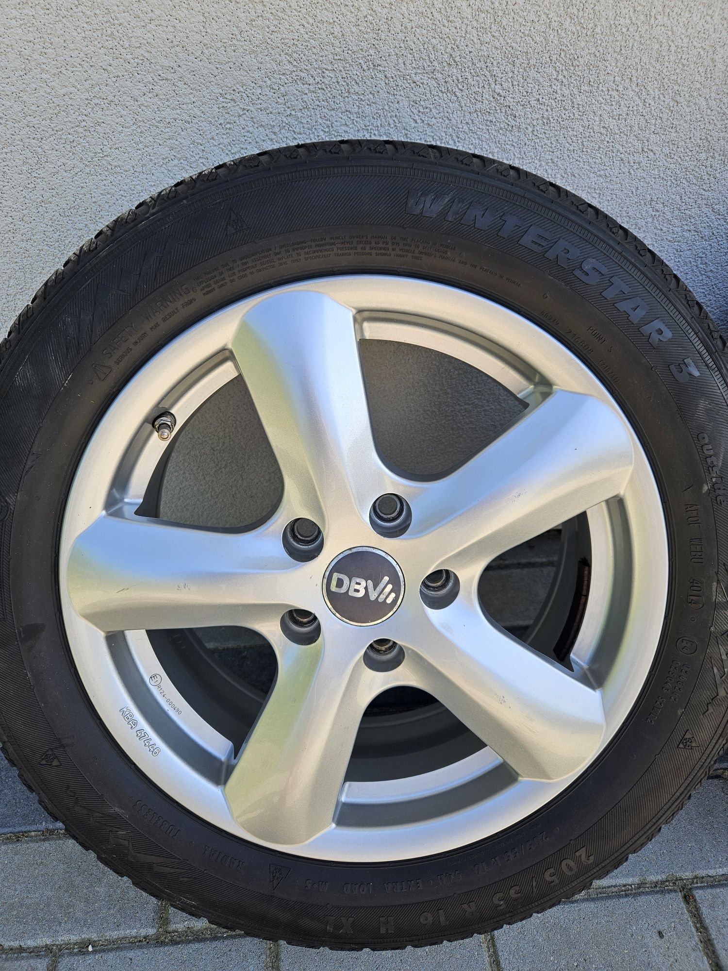 Alufelgi 16" 5x112 Opony zimowe Volkswagen Skoda Audi