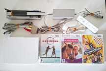 Nintendo Wii Branca 1º Modelo + 1 Comando + 3 jogos *Ler Descrição*