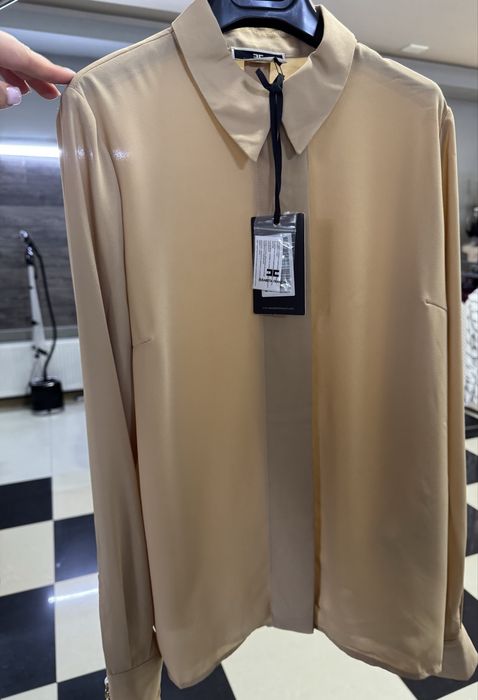 Блуза блузка Elisabetta Franchi оригінал оригинал рубашка бежевая