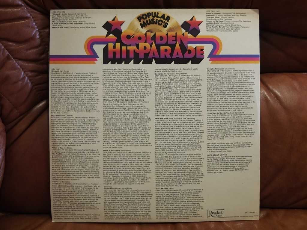 Popular Music's Golden Hit Parade 62-63 (vinil LP)