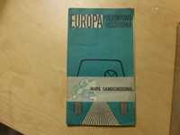 Mapa samochodowa Europa południowo-wschodnia rok 1971 PRL