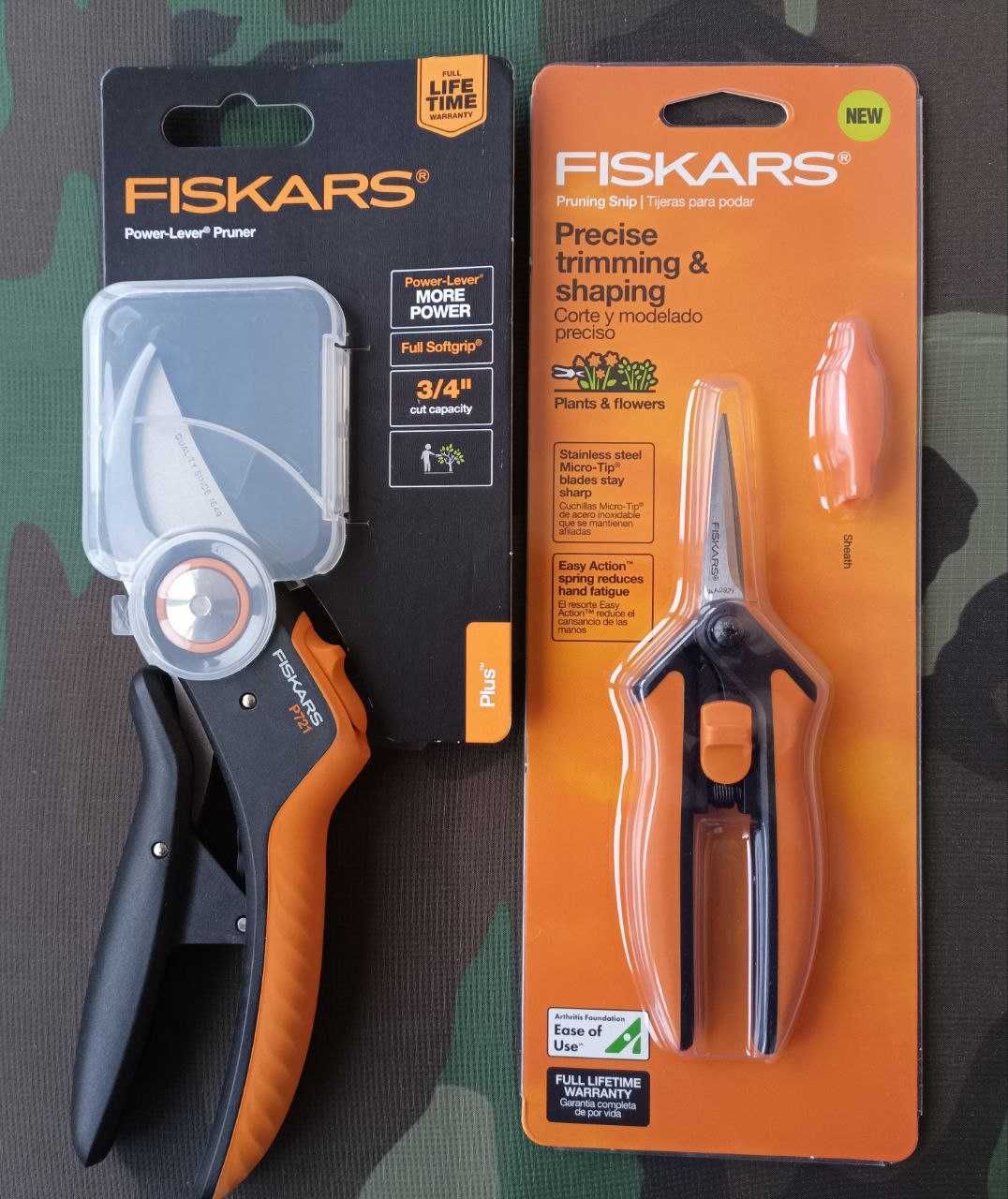 Комплект ножницы и секатор сучкорез Fiskars