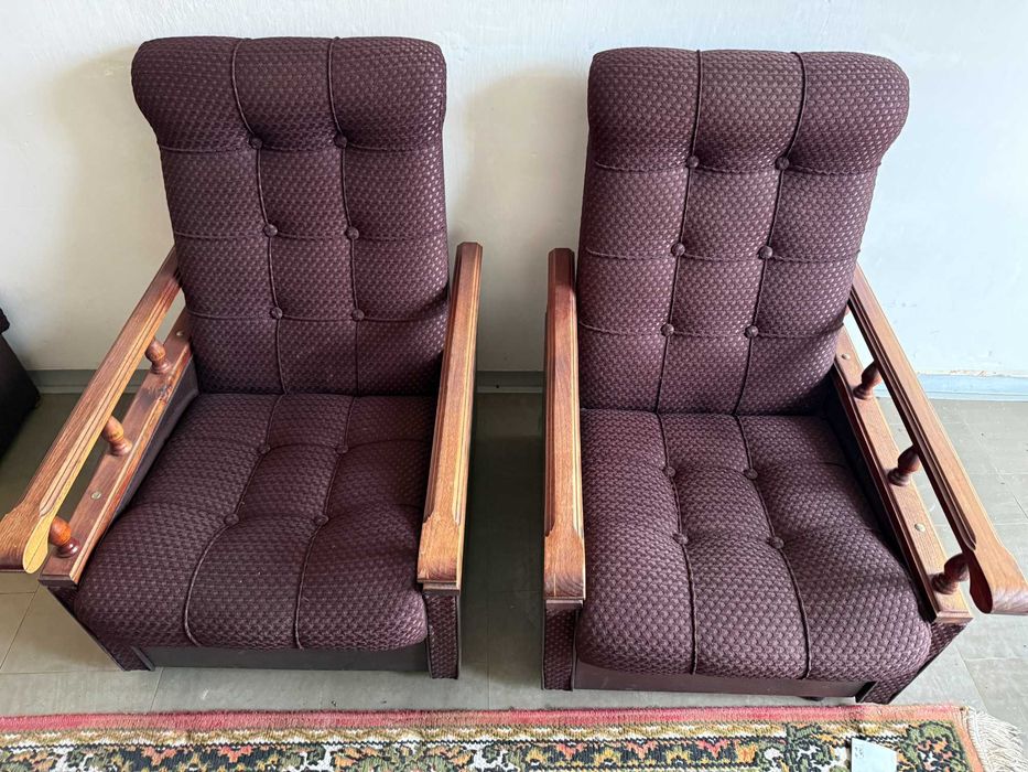 wersalka i dwa fotele,pufa