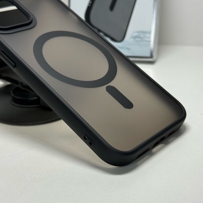 Чехол айфон 13 матовый чорный. Чохол iphone 13 з магсейф чорний