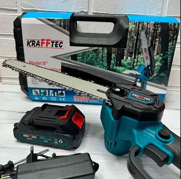 Акумуляторна ланцюгова міні пила krafftec в кейсі