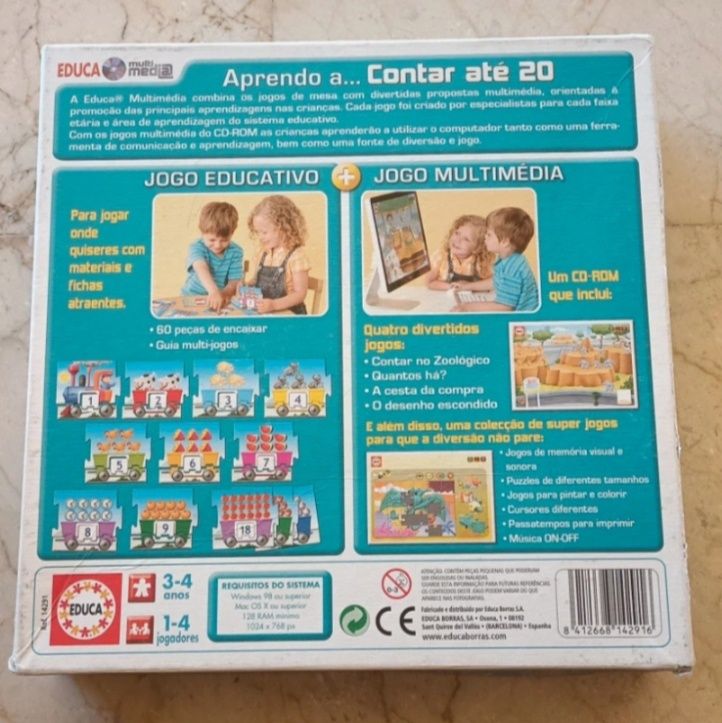 Jogo educativo. Não inclui o CD.