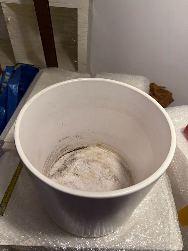 Biała Donica osłona do kwiatów ikea apelsin biały mat