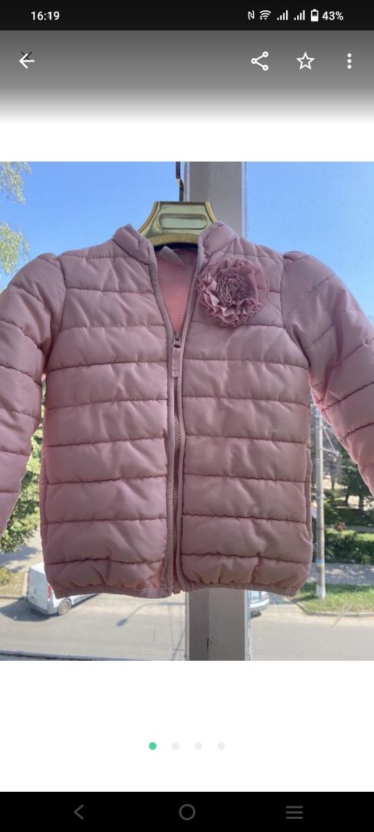 вітровка бомбер косуха куртка парка дощовик Zara sugar pink