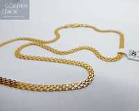 Złoty łańcuszek splot Bismark złoto pr. 585 waga 6,86 g długość 45 cm
