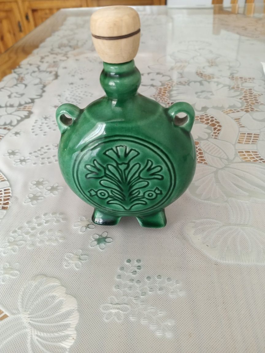 Stara porcelanowa butelka na alkohol, tabakiera