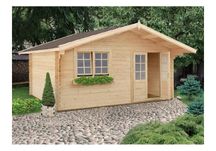 Domek letniskowy ogrodowy drewniany z balika rekreacyjny 4.7x4.7m 44mm
