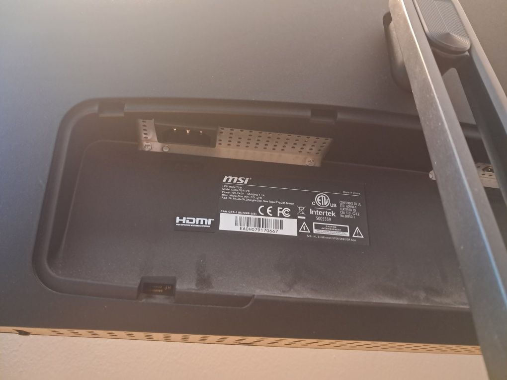 Monitor Msi Zakrzywiony 75hz 24" 1920 x 1080 1ms