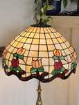 Lampa witrazowa Tiffany Styl.Duza.Podstawa mosiezna.Stan Idealny