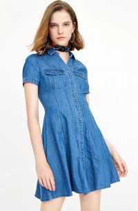 Нове джинсове плаття Only XS 34 міні сарафан сорочка рубашка ХС 42