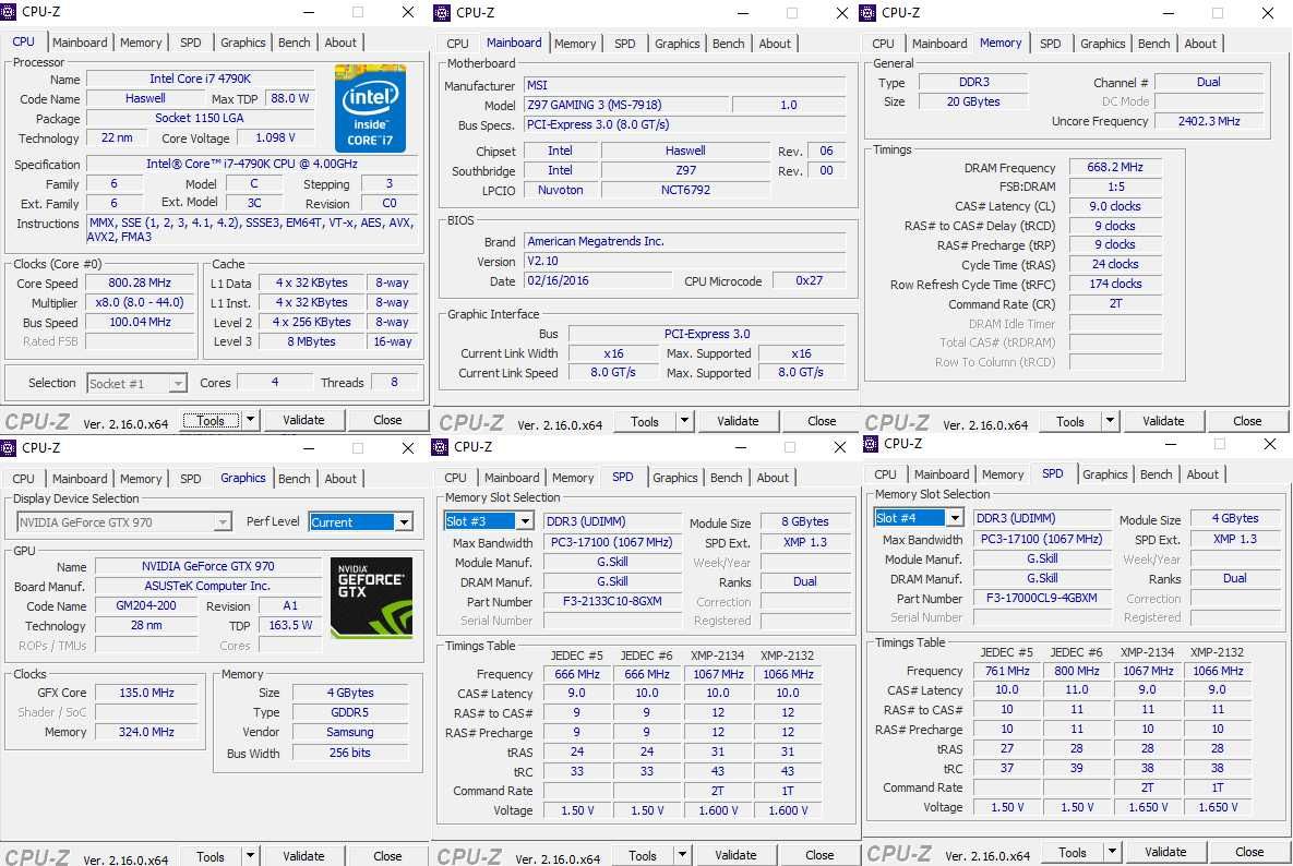 Komputer stacjonarny i7-4790K / ASUS GTX 970 STRIX / 20 GB RAM / Win10