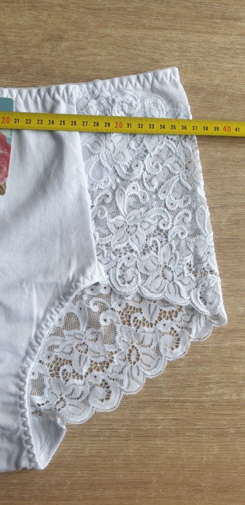 2×Damskie majtki figi z wysokim stanem 4XL