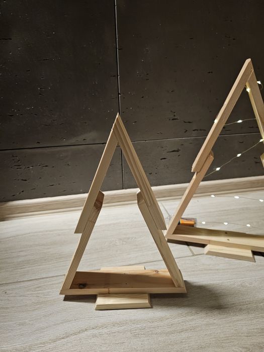 Choinka drewniana świąteczna dekoracja  40x23