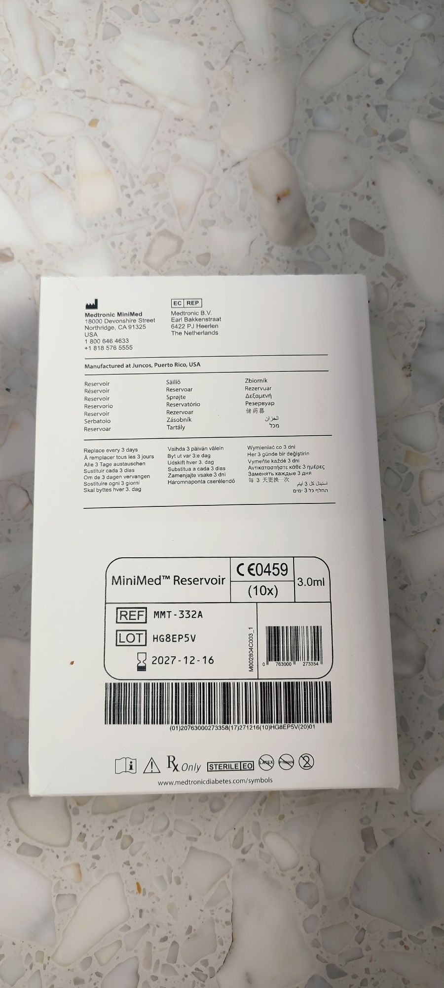 Medtronic pojemniki zbiorniki na insulinę do pompy minimed MMT 332A