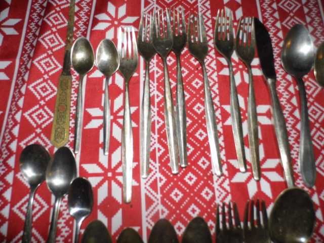 Widelce Łyżki posrebrzane 35 szt