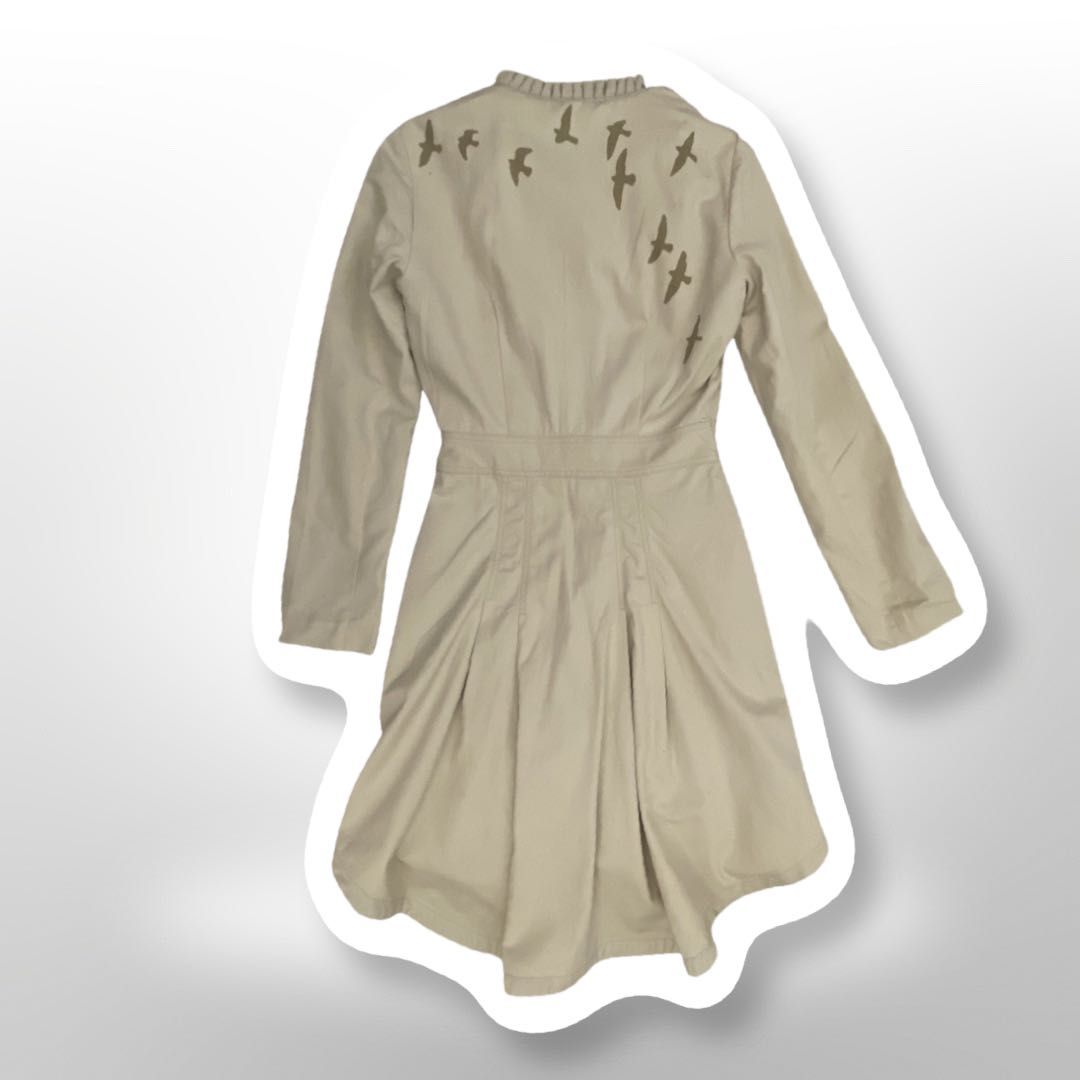 Bawełniany , sukienkowy płaszcz (rozmiar S)
