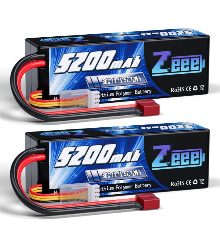 Комплект з 2шт.Zeee 11.1V 5200mAh 3S 80C LiPo (2 шт.)