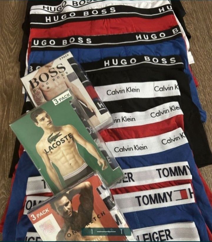 Bokserki Męskie 3pak CK Tommy Hugo Gucci Armani Versace Calvin