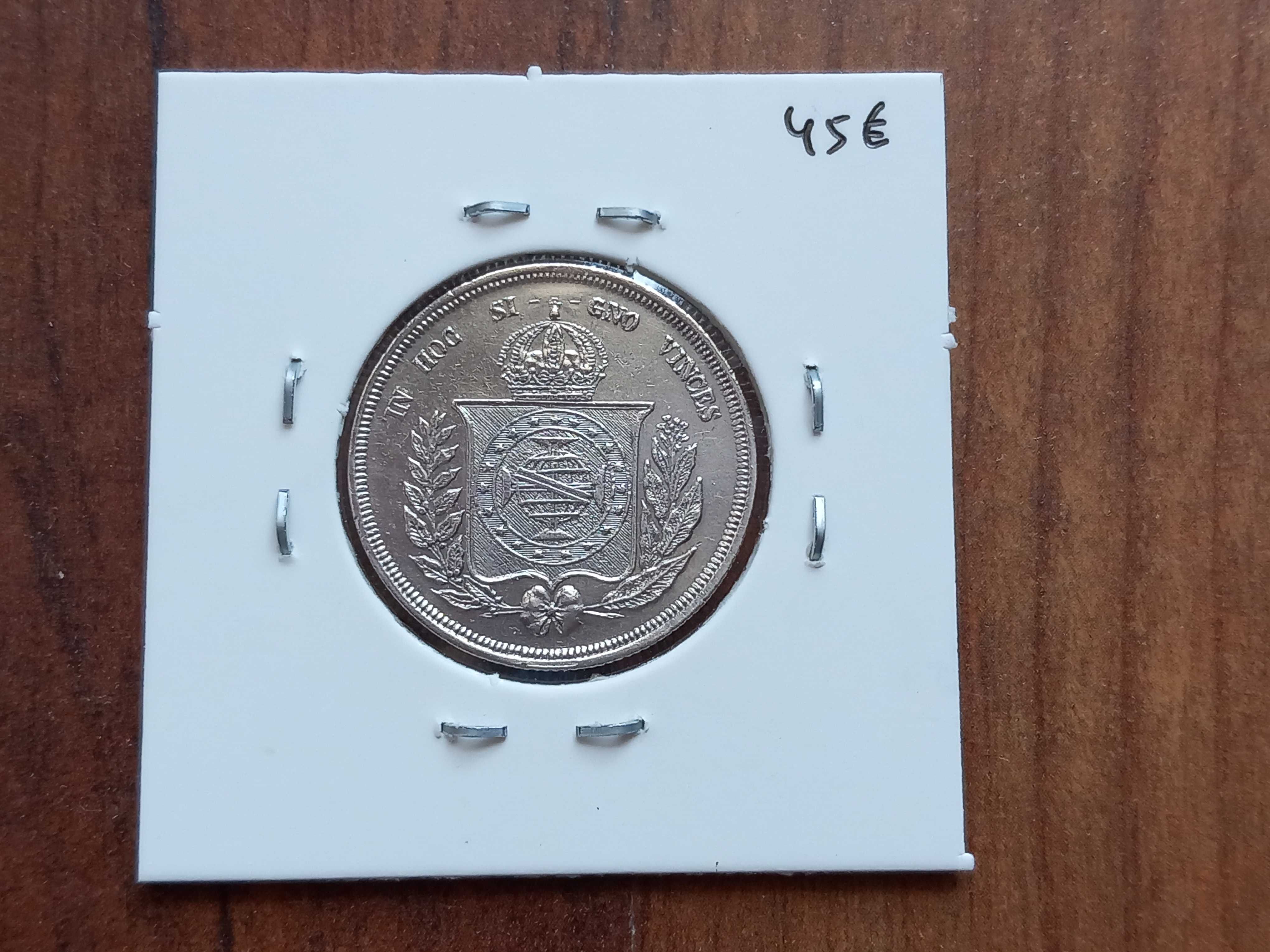 Moeda 500 Reis 1854 Brasil