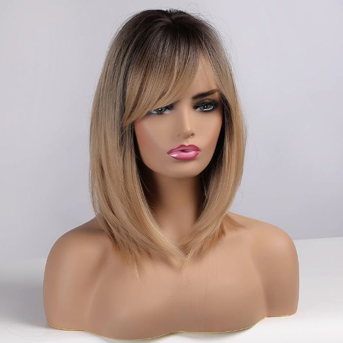 -50% Fryzura HIT Peruka Ombre Sarni Blond Naturalny Wygląd OD RĘKI