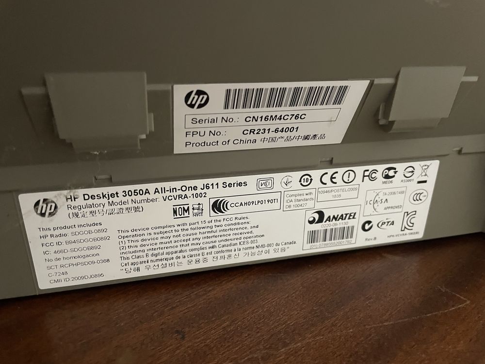 Impressora HP DeskJet 3050A – Wi-Fi e Multifuncional