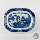Travessa porcelana China, pagodes e Paisagem, Qianlong, séc. XVIII