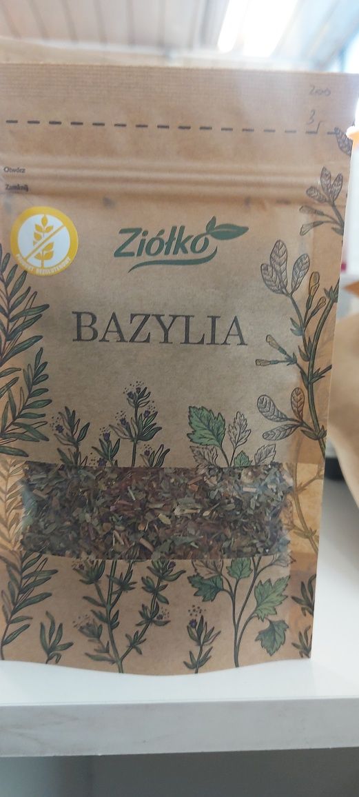 Bazylia bezglutenowa suszona 20g