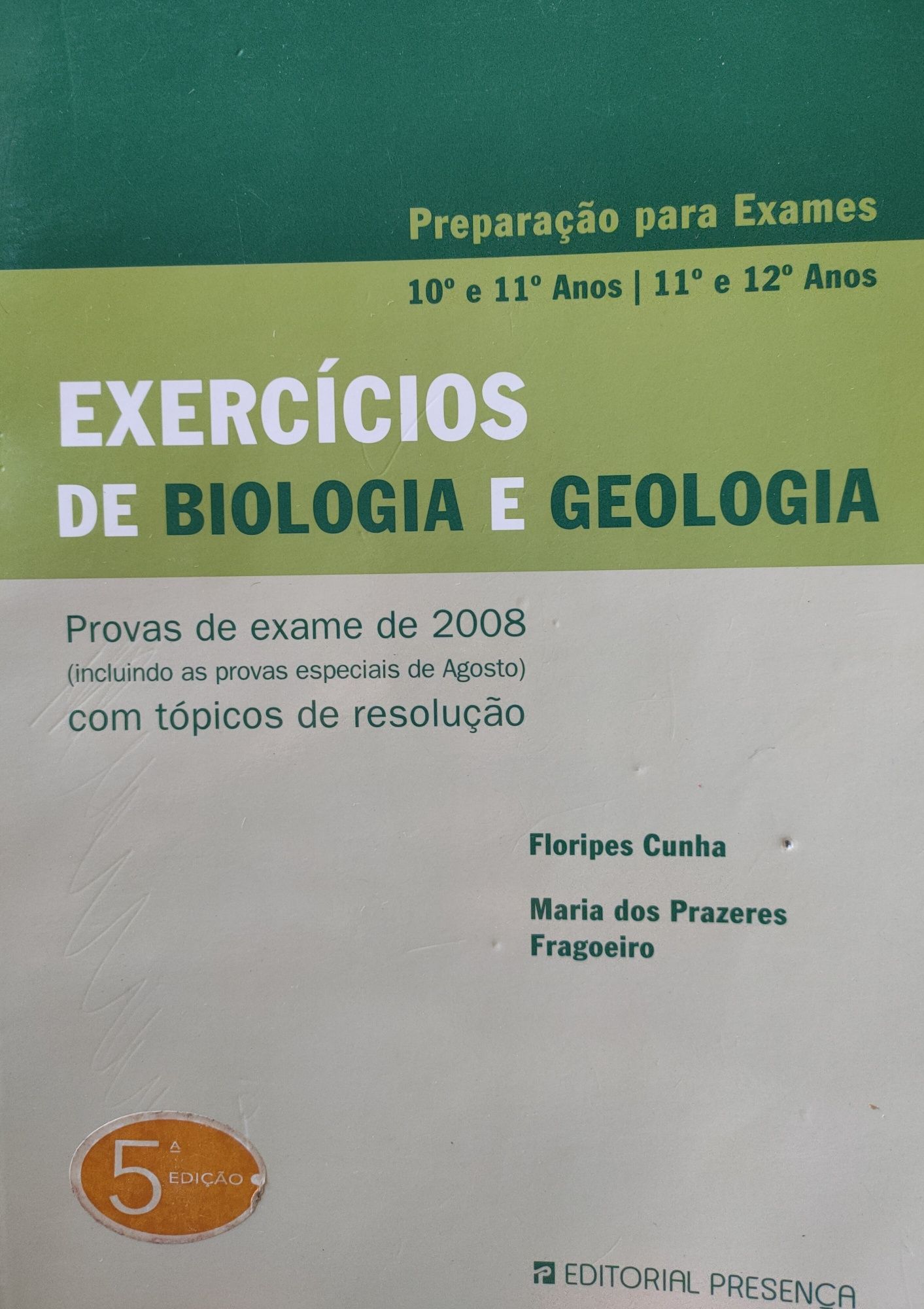 Livros preparação exames/testes português biologia matemática física